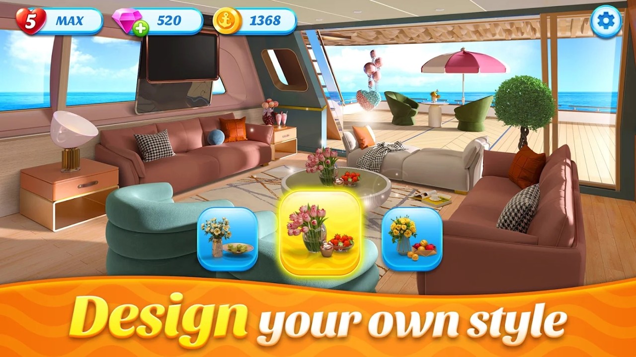 空间装饰豪华游艇游戏安卓版（Space Decor Houseboat） v1.0.1