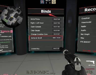 csgo滚轮跳设置方法