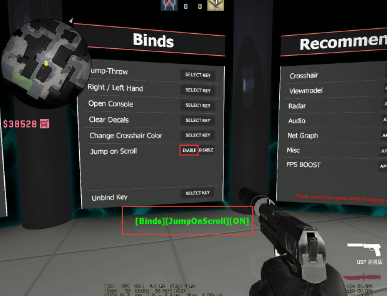 csgo滚轮跳设置方法