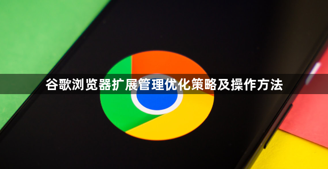 谷歌浏览器扩展管理优化策略及操作方法1