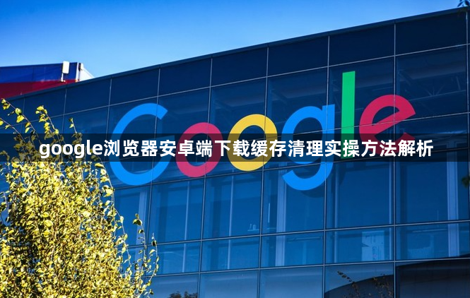 google浏览器安卓端下载缓存清理实操方法解析1