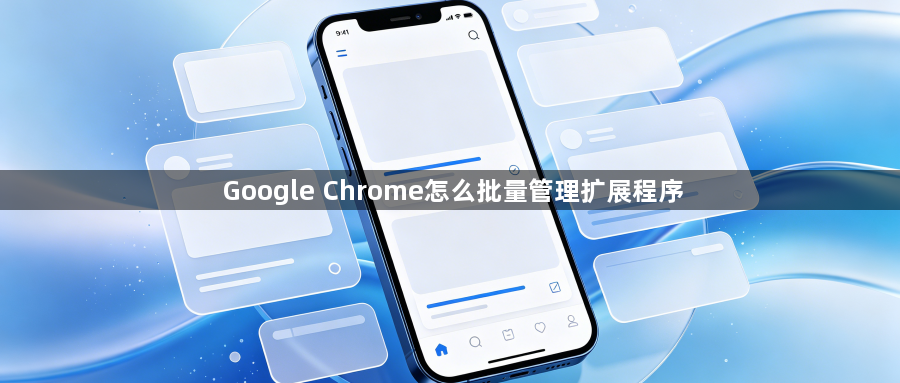 Google Chrome怎么批量管理扩展程序1