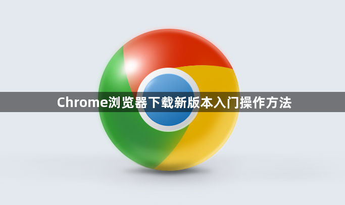 Chrome浏览器下载新版本入门操作方法1