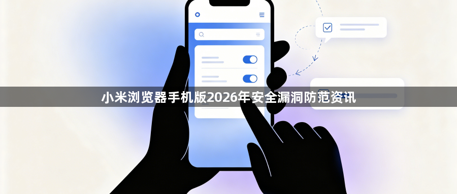 小米浏览器手机版2026年安全漏洞防范资讯1