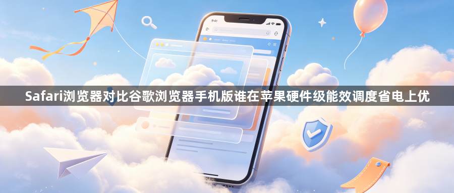 Safari浏览器对比谷歌浏览器手机版谁在苹果硬件级能效调度省电上优1
