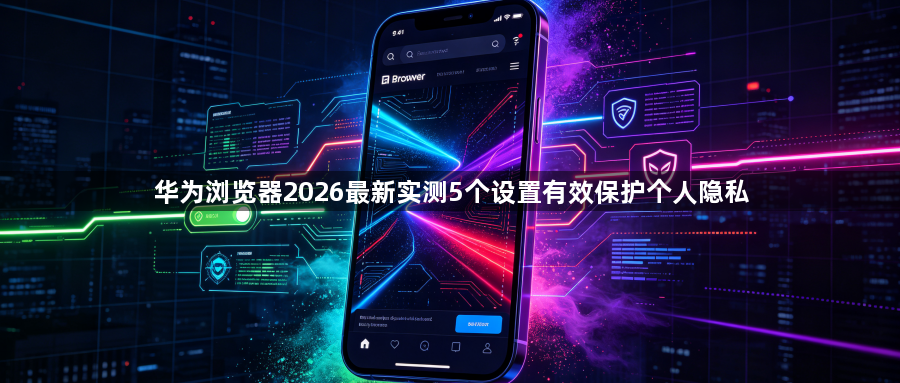 华为浏览器2026最新实测5个设置有效保护个人隐私1