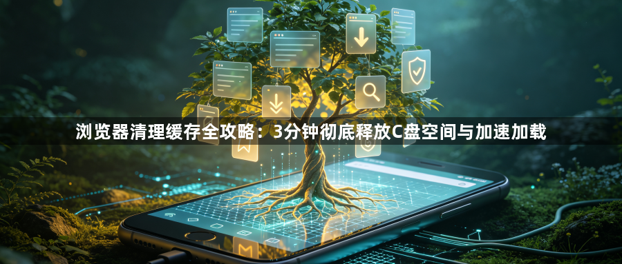 浏览器清理缓存全攻略：3分钟彻底释放C盘空间与加速加载1