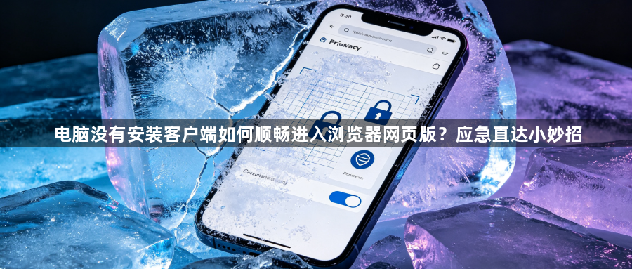 电脑没有安装客户端如何顺畅进入浏览器网页版？应急直达小妙招1
