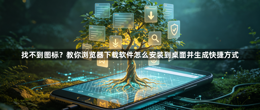 找不到图标？教你浏览器下载软件怎么安装到桌面并生成快捷方式1