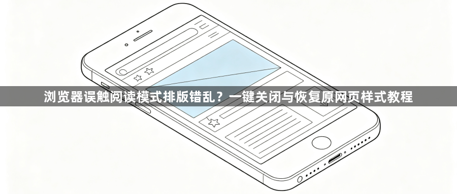 浏览器误触阅读模式排版错乱？一键关闭与恢复原网页样式教程1