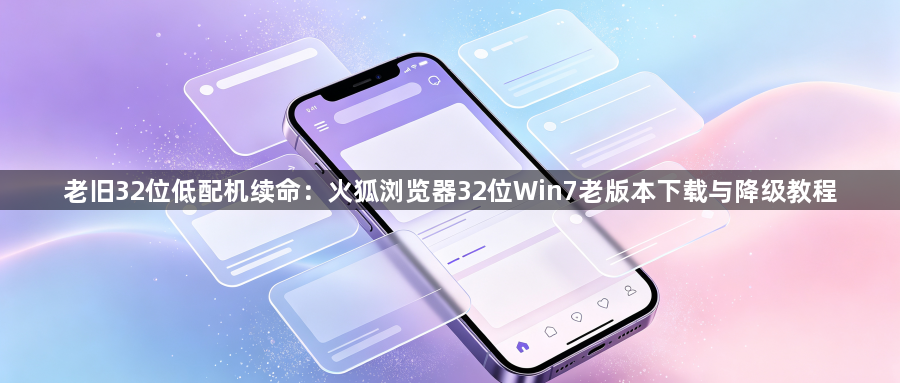 老旧32位低配机续命:火狐浏览器32位Win7老版本下载与降级教程1