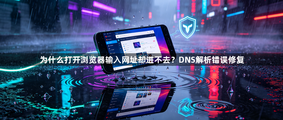 为什么打开浏览器输入网址却进不去?DNS解析错误修复1