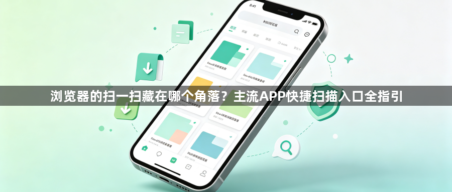 浏览器的扫一扫藏在哪个角落?主流APP快捷扫描入口全指引1