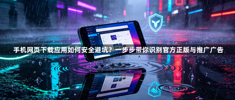 手机网页下载应用如何安全避坑？一步步带你识别官方正版与推广广告1