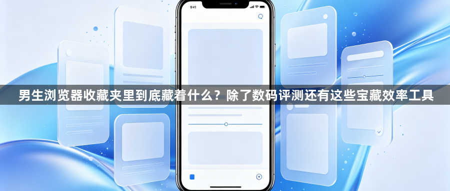 男生浏览器收藏夹里到底藏着什么?除了数码评测还有这些宝藏效率工具1