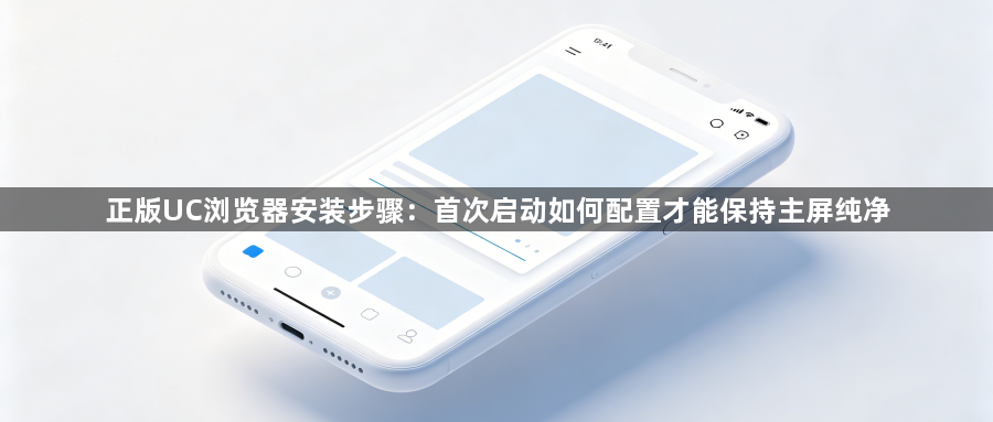 正版UC浏览器安装步骤：首次启动如何配置才能保持主屏纯净1