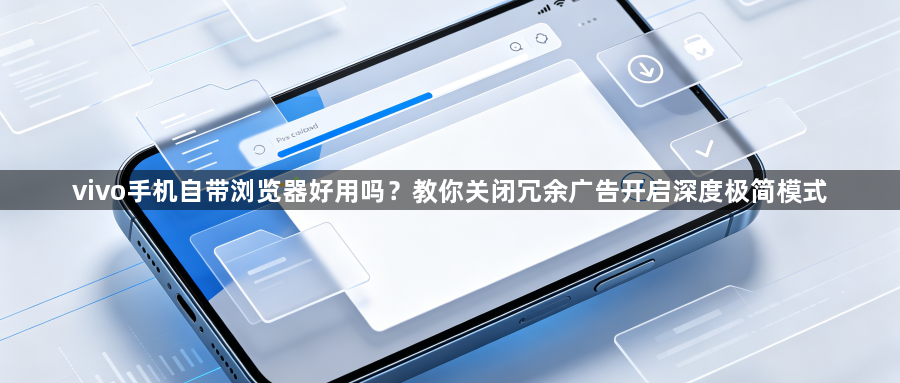 vivo手机自带浏览器好用吗？教你关闭冗余广告开启深度极简模式1