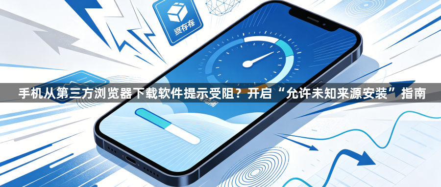 手机从第三方浏览器下载软件提示受阻?开启“允许未知来源安装”指南1