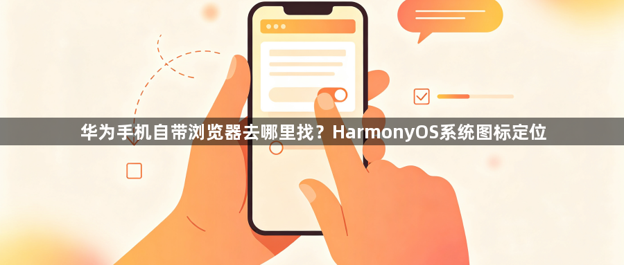 华为手机自带浏览器去哪里找？HarmonyOS系统图标定位1