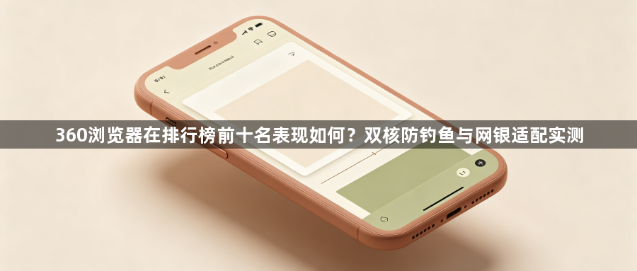 360浏览器在排行榜前十名表现如何？双核防钓鱼与网银适配实测1