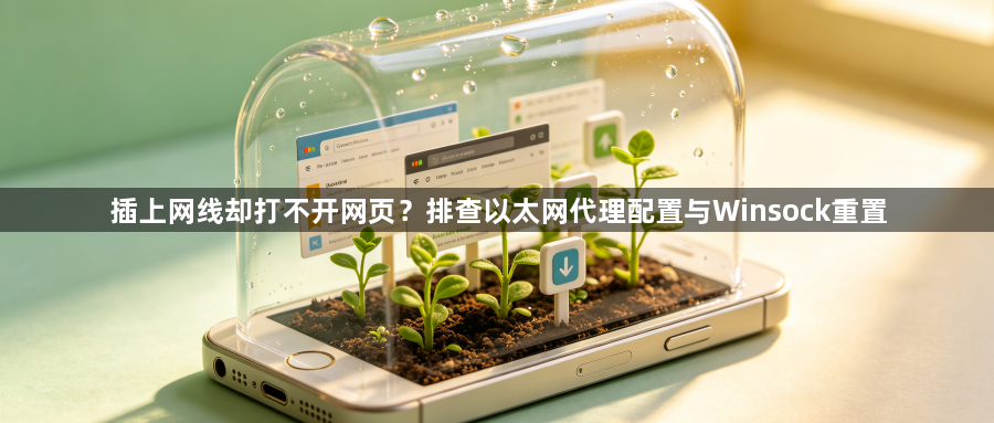 插上网线却打不开网页？排查以太网代理配置与Winsock重置1
