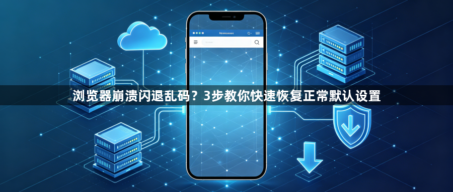 浏览器崩溃闪退乱码？3步教你快速恢复正常默认设置1
