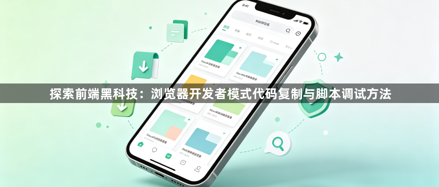 探索前端黑科技：浏览器开发者模式代码复制与脚本调试方法1