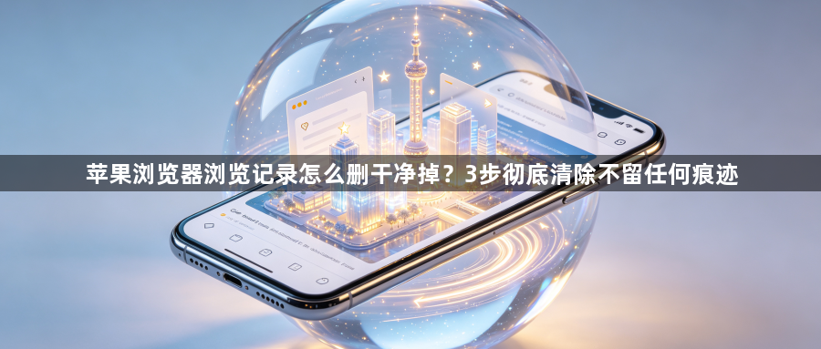 苹果浏览器浏览记录怎么删干净掉?3步彻底清除不留任何痕迹1