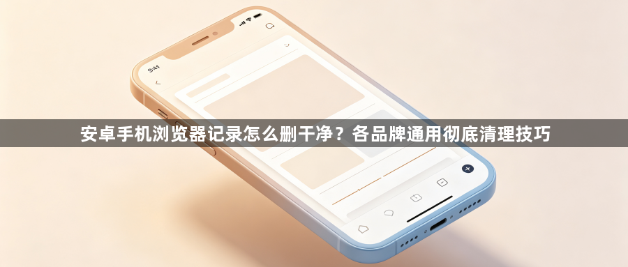 安卓手机浏览器记录怎么删干净?各品牌通用彻底清理技巧1
