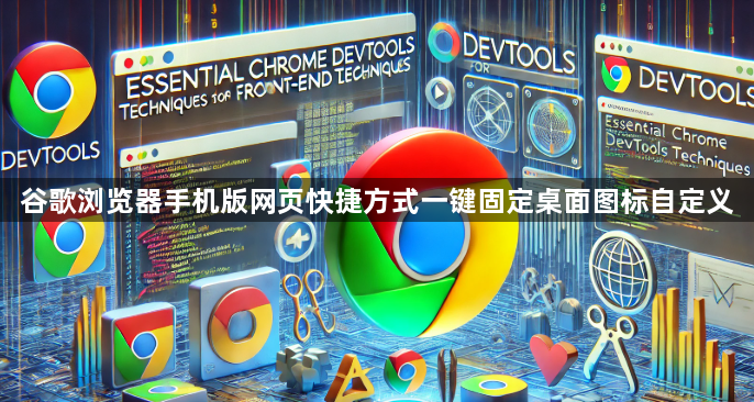 谷歌浏览器手机版网页快捷方式一键固定桌面图标自定义1